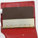 LOUIS VUITTON Epi Monogram Vernis Agenda PM Day Cover 2 Set Red LV Auth bs33370-17