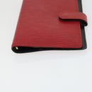 LOUIS VUITTON Epi Monogram Vernis Agenda PM Day Cover 2 Set Red LV Auth bs33370-6