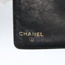 CHANEL Wallet Caviar Skin Black Gold CC Auth bs33372-12