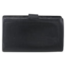 CHANEL Wallet Caviar Skin Black Gold CC Auth bs33372-3