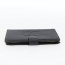 CHANEL Wallet Caviar Skin Black Gold CC Auth bs33372-6