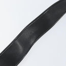 Christian Dior Trotter Canvas Belt 31.9"" Black Gold Auth bs33373-11