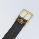 Christian Dior Trotter Canvas Gürtel 91cm Braun Auth bs33374-7