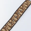 Christian Dior Trotter Canvas Gürtel 91cm Braun Auth bs33374-9