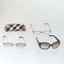 BURBERRY Sunglasses plastic 3 Set Black Auth bs33376-17