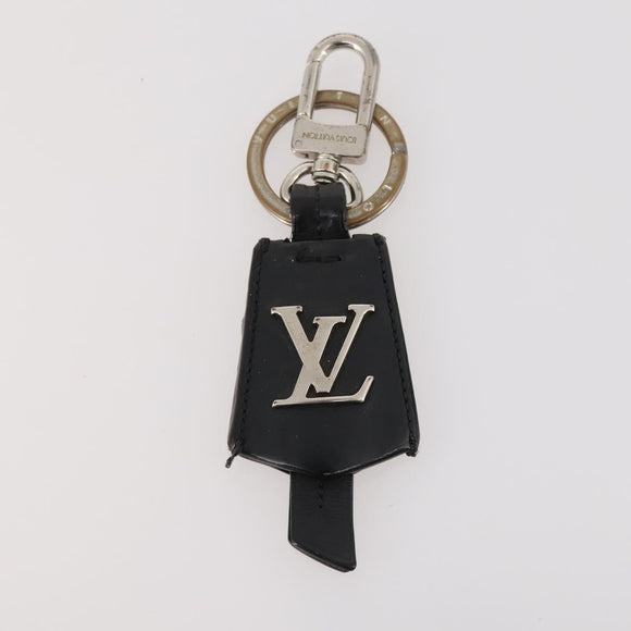 LOUIS VUITTON Bag Charm Plastic Leather 3 Set Black Orange blue LV Auth bs33377