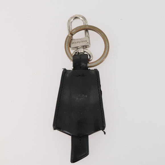 LOUIS VUITTON Bag Charm Plastic Leather 3 Set Black Orange blue LV Auth bs33377