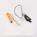 LOUIS VUITTON Bag Charm Plastic Leather 3 Set Black Orange blue LV Auth bs33377-13