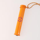 LOUIS VUITTON Bag Charm Plastic Leather 3 Set Black Orange blue LV Auth bs33377-3