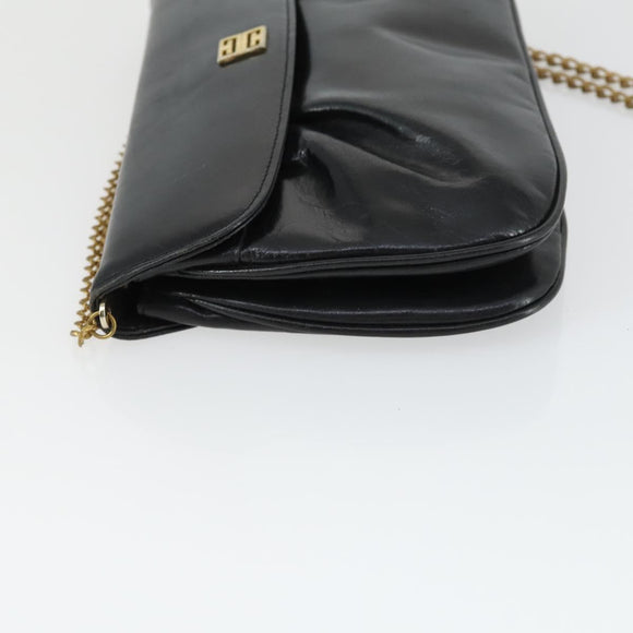 GIVENCHY Hand Bag Leather nylon 2 Set Black Auth bs33378