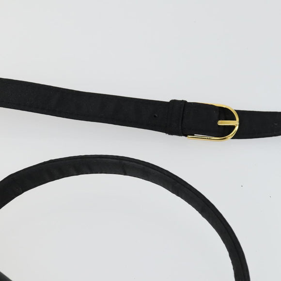 GIVENCHY Hand Bag Leather nylon 2 Set Black Auth bs33378