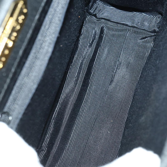 GIVENCHY Hand Bag Leather nylon 2 Set Black Auth bs33378