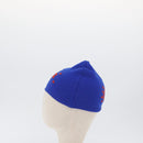 GUCCI GG Canvas knitted Fabrics Cap M Blue 748423 Auth bs33379-4