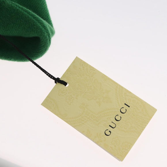 GUCCI GG Canvas Strickkappen Grüner Hut L 748423 Auth bs33381