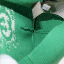 GUCCI GG Canvas Strickkappen Grüner Hut L 748423 Auth bs33381-6