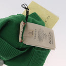 GUCCI GG Canvas Strickkappen Grüner Hut L 748423 Auth bs33381-9