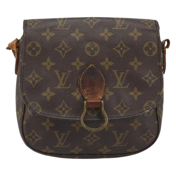 LOUIS VUITTON Monogram Saint Cloud MM Shoulder Bag M51243 LV Auth bs33384