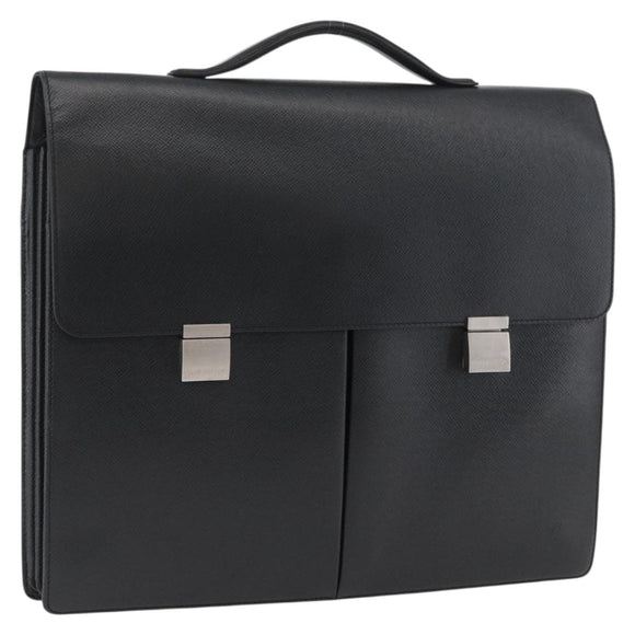 LOUIS VUITTON Taiga Serviette Kazan Business Bag Ardoise M30802 LV Auth bs33385