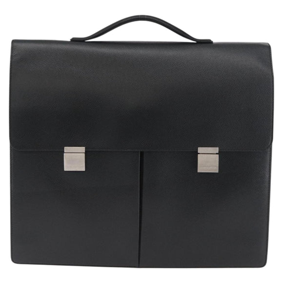 LOUIS VUITTON Taiga Serviette Kazan Business Bag Ardoise M30802 LV Auth bs33385