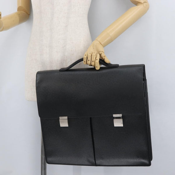 LOUIS VUITTON Taiga Serviette Kazan Business Bag Ardoise M30802 LV Auth bs33385