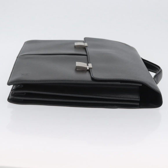 LOUIS VUITTON Taiga Serviette Kazan Business Bag Ardoise M30802 LV Auth bs33385