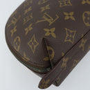 LOUIS VUITTON Monogram Trousse Demi Ronde Cosmetic Pouch M47520 LV Auth bs33388-16