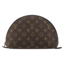 LOUIS VUITTON Monogram Trousse Demi Ronde Cosmetic Pouch M47520 LV Auth bs33388-13