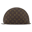 LOUIS VUITTON Monogram Trousse Demi Ronde Cosmetic Pouch M47520 LV Auth bs33388-2