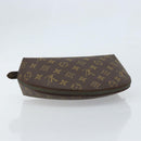 LOUIS VUITTON Monogram Trousse Demi Ronde Cosmetic Pouch M47520 LV Auth bs33388-5