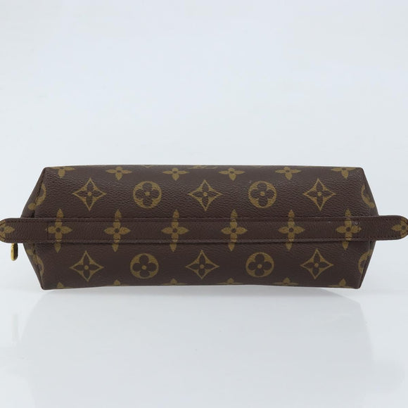 LOUIS VUITTON Monogram Trousse Demi Ronde Cosmetic Pouch M47520 LV Auth bs33388