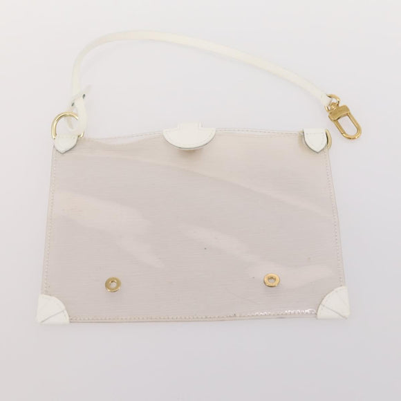 LOUIS VUITTON Epi Plage Via Bag Vinyl Leather Clear White M92153 LV Auth bs33391