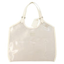 LOUIS VUITTON Epi Plage Via Bag Vinyl Leather Clear White M92153 LV Auth bs33391-2