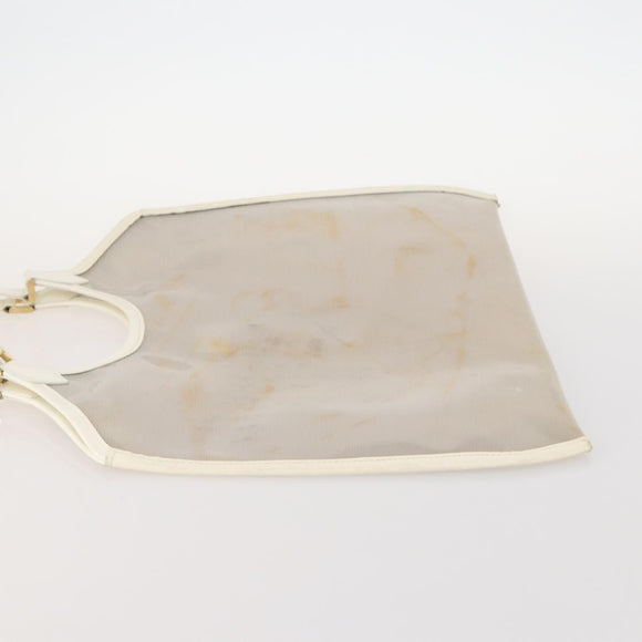LOUIS VUITTON Epi Plage Via Bag Vinyl Leather Clear White M92153 LV Auth bs33391