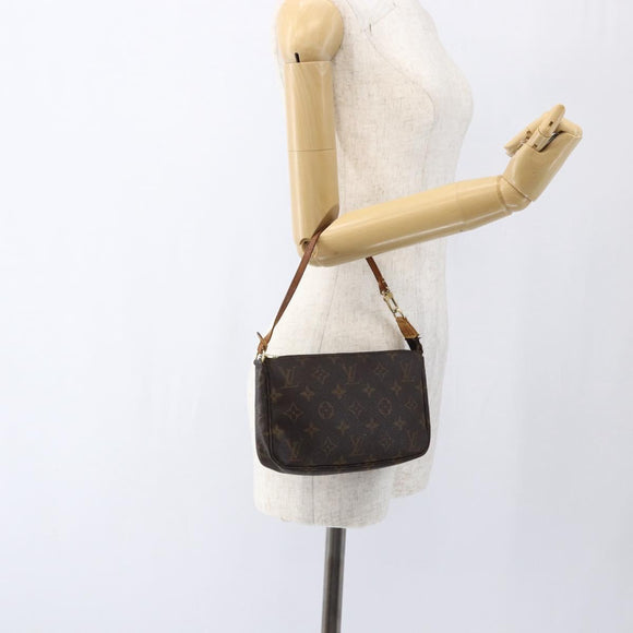 LOUIS VUITTON Monogram Pochette Accessoires Pouch M51980 LV Auth bs33392
