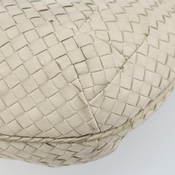 BOTTEGA VENETA INTRECCIATO Hobo handtas Leer Wit Auth bs33401