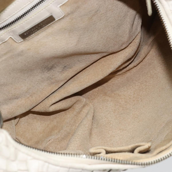 BOTTEGA VENETA INTRECCIATO Hobo handtas Leer Wit Auth bs33401