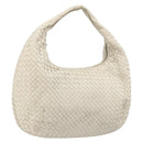 BOTTEGA VENETA INTRECCIATO Hobo handtas Leer Wit Auth bs33401-1