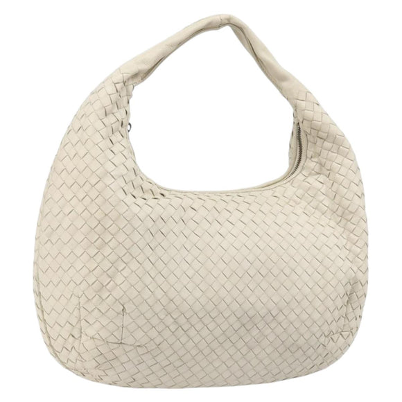 BOTTEGA VENETA INTRECCIATO Hobo handtas Leer Wit Auth bs33401