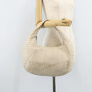 BOTTEGA VENETA INTRECCIATO Hobo handtas Leer Wit Auth bs33401-23