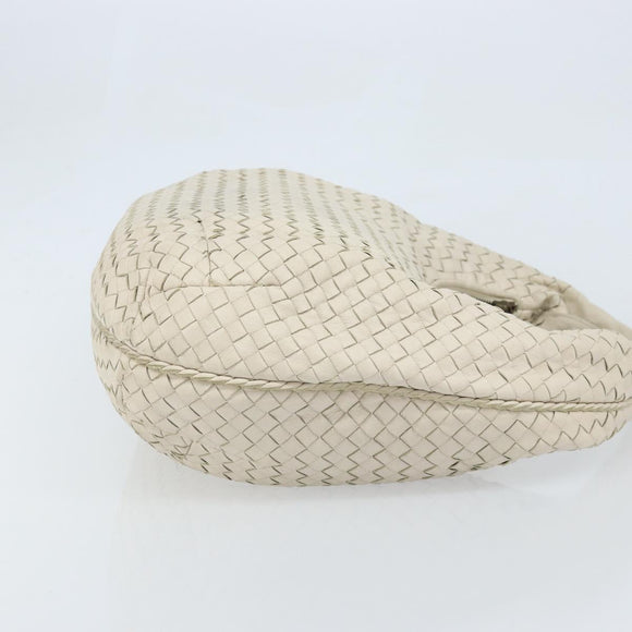 BOTTEGA VENETA INTRECCIATO Hobo handtas Leer Wit Auth bs33401