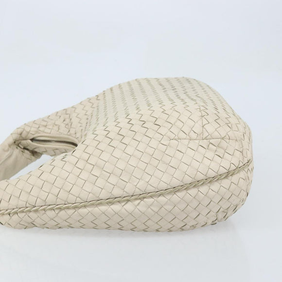 BOTTEGA VENETA INTRECCIATO Hobo handtas Leer Wit Auth bs33401