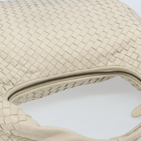BOTTEGA VENETA INTRECCIATO Hobo handtas Leer Wit Auth bs33401