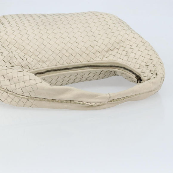 BOTTEGA VENETA INTRECCIATO Hobo handtas Leer Wit Auth bs33401