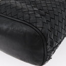 BOTTEGA VENETA INTRECCIATO Shoulder Bag Leather Black Auth bs33403-14
