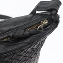 BOTTEGA VENETA INTRECCIATO Shoulder Bag Leather Black Auth bs33403-10