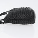 BOTTEGA VENETA INTRECCIATO Shoulder Bag Leather Black Auth bs33403-4
