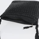 BOTTEGA VENETA INTRECCIATO Shoulder Bag Leather Black Auth bs33403-6
