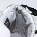 CHANEL Sports Line Water Bottle Holder Bag Nylon White Silver CC Auth bs33406-20