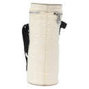 CHANEL Sports Line Water Bottle Holder Bag Nylon White Silver CC Auth bs33406-2