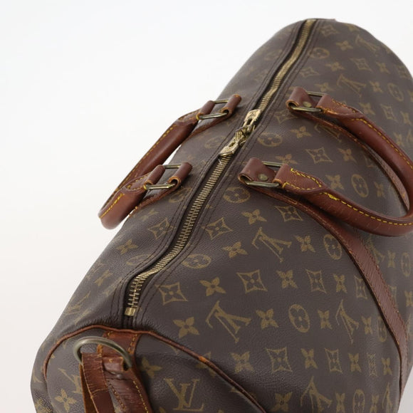 LOUIS VUITTON Monogram Keepall Bandouliere 45 Boston Bag M41418 LV Auth bs33409